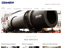 Tablet Screenshot of industriessamson.com